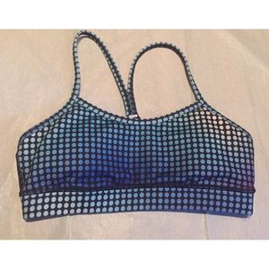[Lululemon] Flow Y Bra - blue / purple print